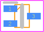 DF3A6.8FUT1G - onsemi PCB footprint - SOT23 (3-Pin) - SOT23 (3-Pin) - SC-70 (SOT-323) CASE419-04