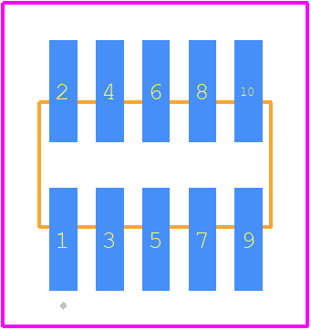 FTS-105-01-L-DV-TR - SAMTEC PCB footprint - Other - Other - FTS-105-01-L-DV-TR-2