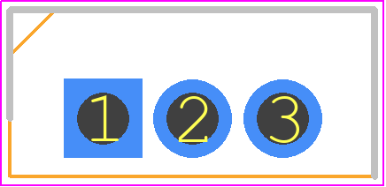 2SK2232 - Toshiba PCB footprint - Transistor Outline, Vertical - Transistor Outline, Vertical - SC−67 HEIGHT 4.7