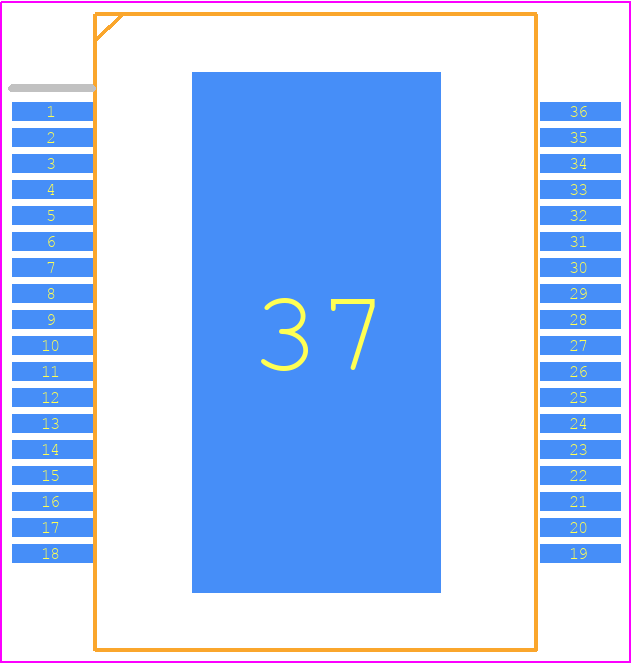 TDF8599BTH/N1CS - NXP PCB footprint - Small Outline Packages - Small Outline Packages - HSOP36