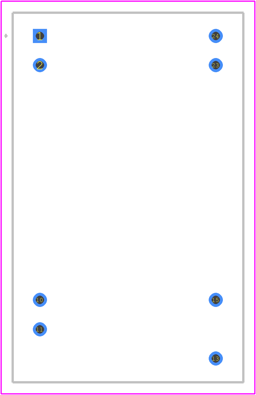 THI 0522 - Traco Power PCB footprint - Other - Other - DIP-24_2021_1