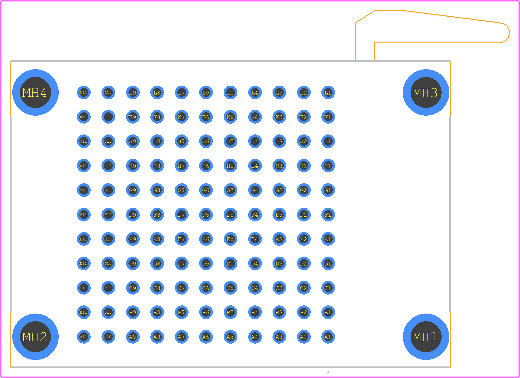 200-6311-9UN-1900 - 3M PCB footprint - Other - Other - 200-6311-9UN-1900-3_2021