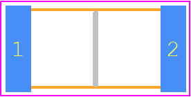 GA352QR7GF331KW31K - Murata Electronics PCB footprint - Capacitor Chip Non-polarised - Capacitor Chip Non-polarised - GA352 L=5.7mm W=2.8mm T=1.5mm