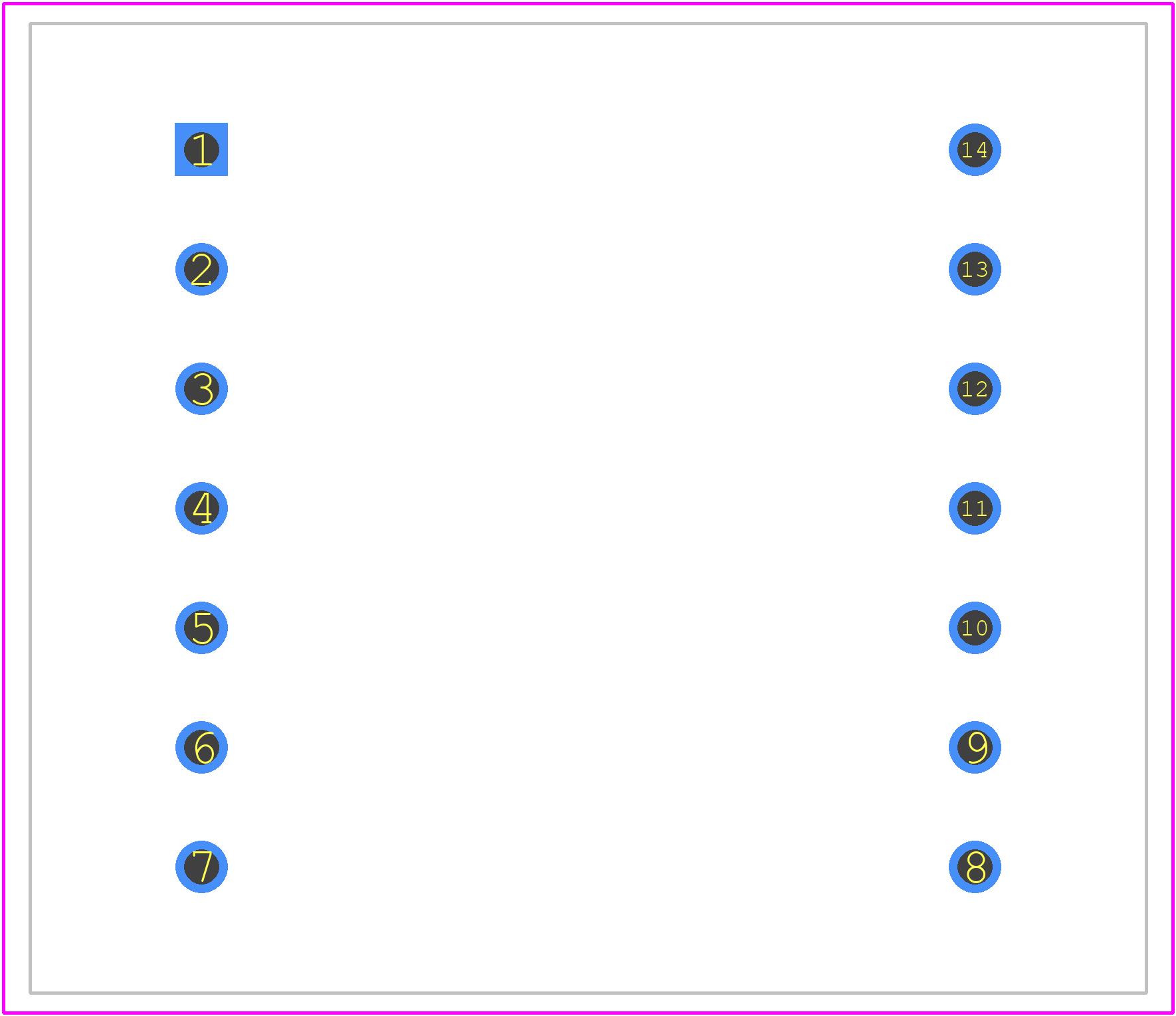 750311691 - Würth Elektronik PCB footprint - Other - Other - WE_EE35/18/10_THT_HORIZONTAL_14PIN15