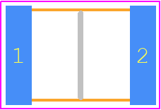 GCJ43QR72E154KXJ1L - Murata Electronics PCB footprint - Capacitor Chip Non-polarised - Capacitor Chip Non-polarised - GCJ43 L=4.5mm W=3.2mm T=1.5mm