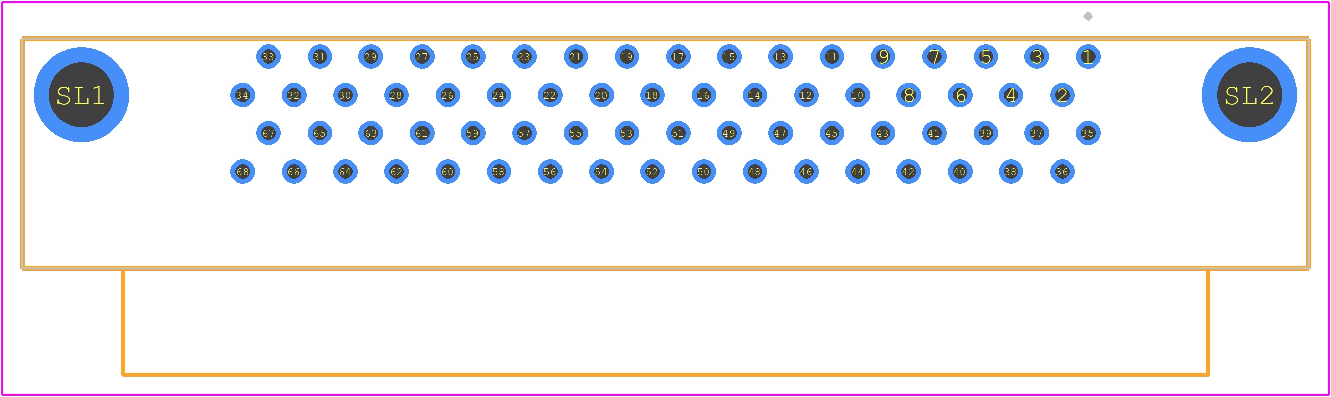 10268-5212PL - 3M PCB footprint - Other - Other - 10268-5212PL