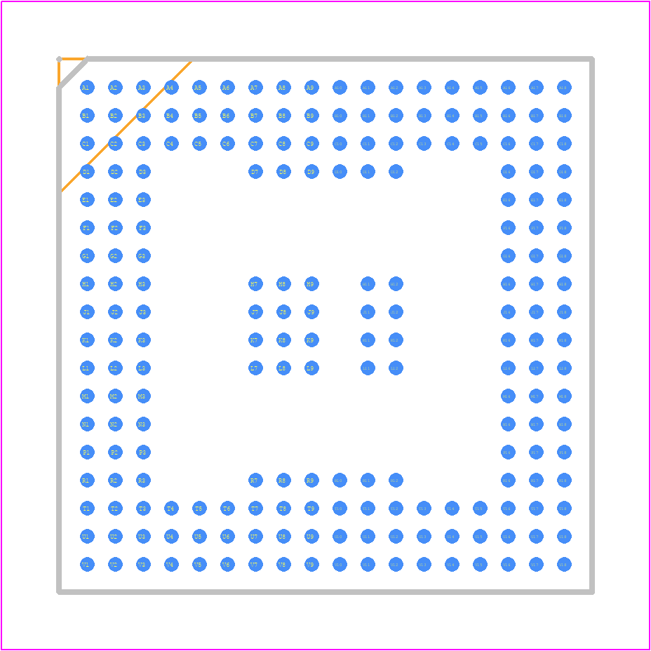 ADSP-CM409CBCZ-AF - Analog Devices PCB footprint - BGA - BGA - 212-Ball Chip Scale Package Ball Grid Array [CSP_BGA] (BC-212-1)