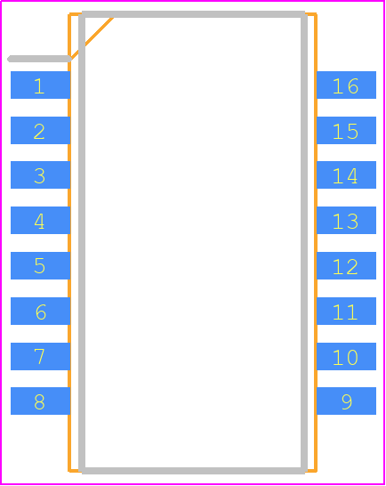 PT61018PEL - Bourns PCB footprint - Small Outline Packages - Small Outline Packages - PT61018PEL