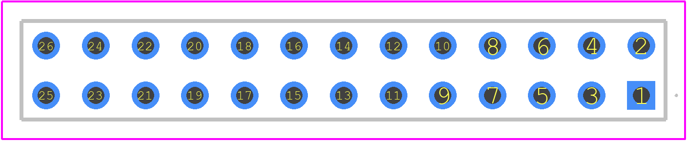 1-534998-3 - TE Connectivity PCB footprint - Other - Other - 1-534998-3-1