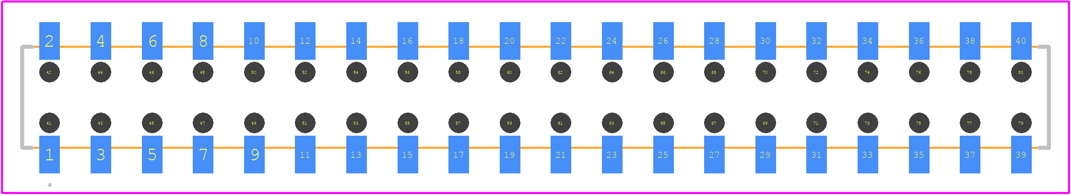 M20-7872042 - Harwin PCB footprint - Other - Other - M20-7872042-1