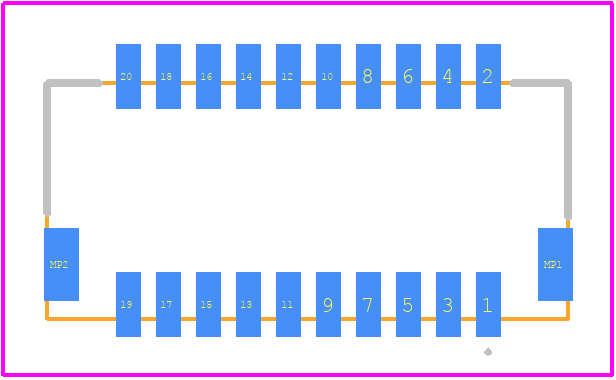 203567-2007 - Molex PCB footprint - Other - Other - 203567-2007-2