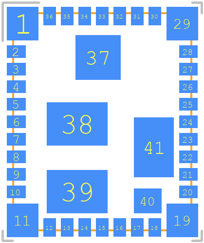 TPS84259RKGR - Texas Instruments PCB footprint - Other - Other - RKG (R-PB1QFN-N41)