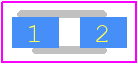 CDBU00340 - Comchip Technology PCB footprint - Diodes Moulded - Diodes Moulded - 0603/SOD-523F9H=0.85mm)