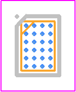 LM36272YFFR - Texas Instruments PCB footprint - BGA - BGA - YFF (R-XBGA-N24)
