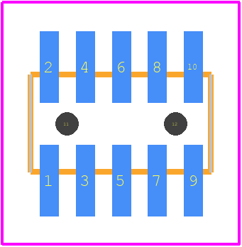 M50-3610542R - Harwin PCB footprint - Other - Other - M50-3610542-2