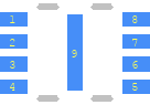 M24C02-RMB6TG - STMicroelectronics PCB footprint - Other - Other - DFN200X300X60-9N