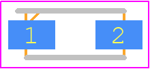 NRVS1JFL - onsemi PCB footprint - Diodes Moulded - Diodes Moulded - SOD−123FL