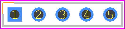 811-S1-005-10-016101 - Preci-Dip PCB footprint - Header, Vertical - Header, Vertical - 811-S1-NNN-10-016101