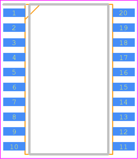 FAN7888MX - onsemi PCB footprint - Small Outline Packages - Small Outline Packages - FAN7888