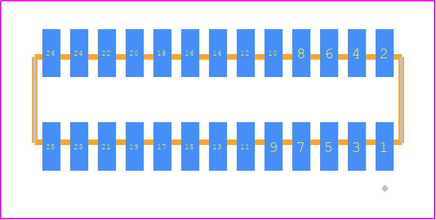 MLE-113-01-G-DV - SAMTEC PCB footprint - Other - Other - MLE-113-01-G-DV