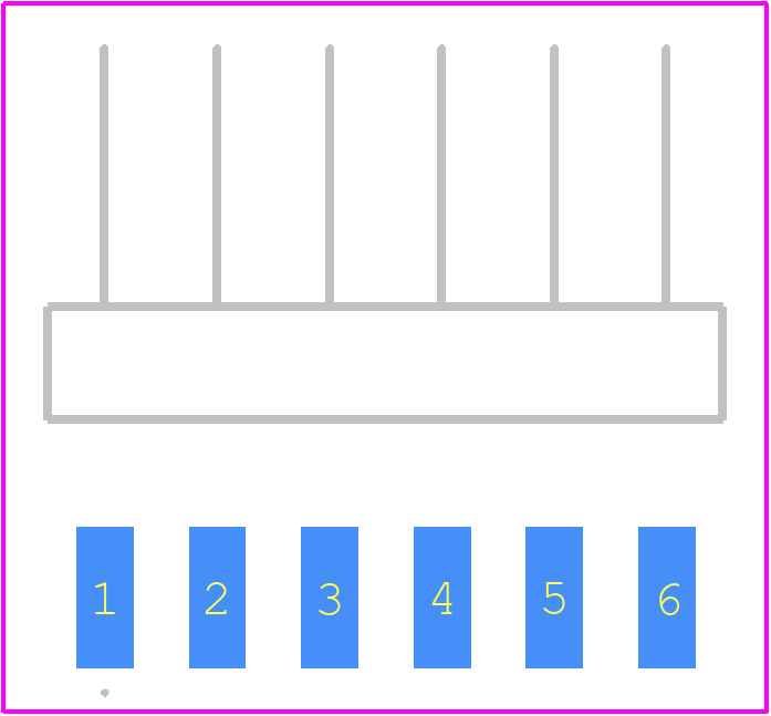 TSM-106-01-L-SH - SAMTEC PCB footprint - Other - Other - TSM-106-01-L-SH-3