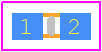 0402ESDA-MLP1 - Eaton PCB footprint - Diodes Chip Non-polarised - Diodes Chip Non-polarised - Eaton