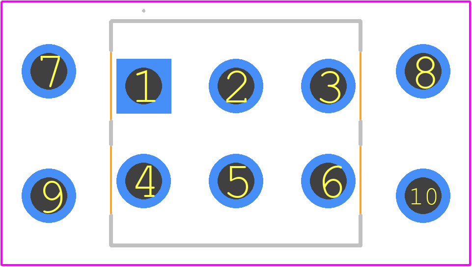 100DP1T1B3VS5REH - E-Switch PCB footprint - Other - Other - 100DP1T1B3VS5REH-1