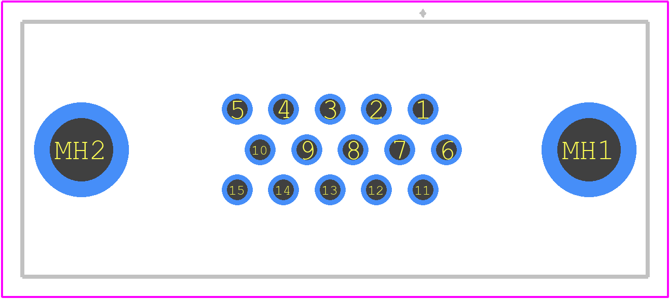 09561517500 - HARTING PCB footprint - Other - Other - 09561517500-1