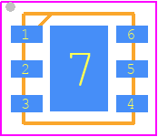 CGH40006S - Wolfspeed PCB footprint - Small Outline No-lead - Small Outline No-lead - 440203