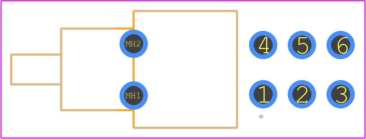 100DP3T1B4M7QE - E-Switch PCB footprint - Other - Other - 100DP3T1B4M7QE-4