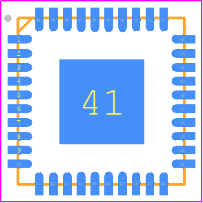 ADCLK954BCPZ - Analog Devices PCB footprint - Quad Flat No-Lead - Quad Flat No-Lead - CP-40-16 (LFCSP)/