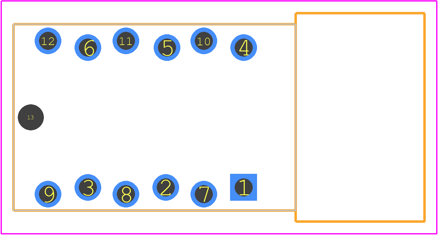 ACJS-MHDCM - Amphenol PCB footprint - Other - Other - ACJS-MHDCM-2