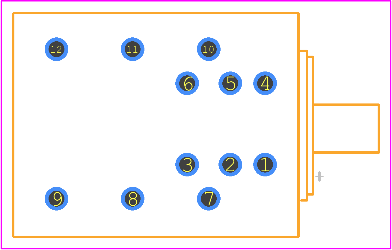 ACJS-MHD985 - Amphenol PCB footprint - Other - Other - ACJS-MHD985-3