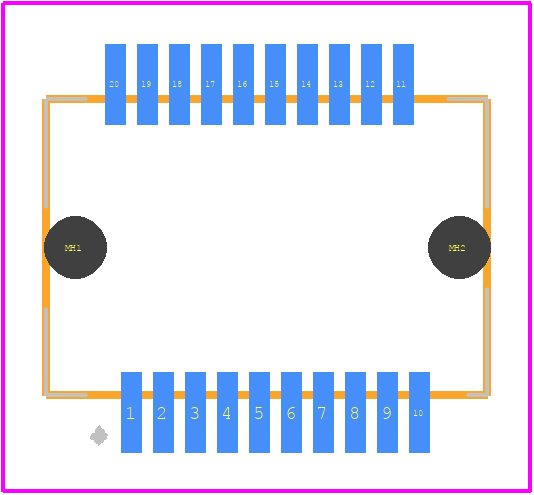 1888247-2 - TE Connectivity PCB footprint - Other - Other - 1888247-2-1