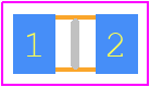 LTR10EZPJ103 - ROHM Semiconductor PCB footprint - Resistor Chip - Resistor Chip - LTR10