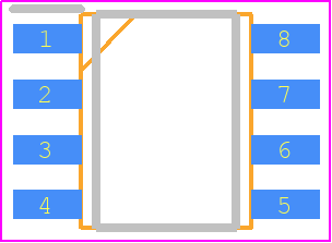 2EDN8524FXTMA1 - Infineon PCB footprint - Small Outline Packages - Small Outline Packages - DSO