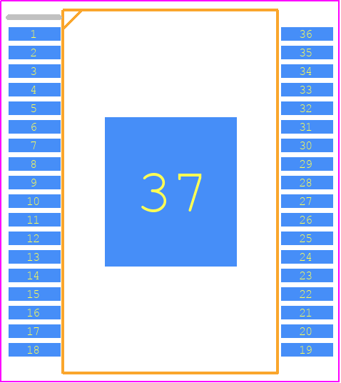 TLE7185-1E - Infineon PCB footprint - Small Outline Packages - Small Outline Packages - PG-DSO-36-38