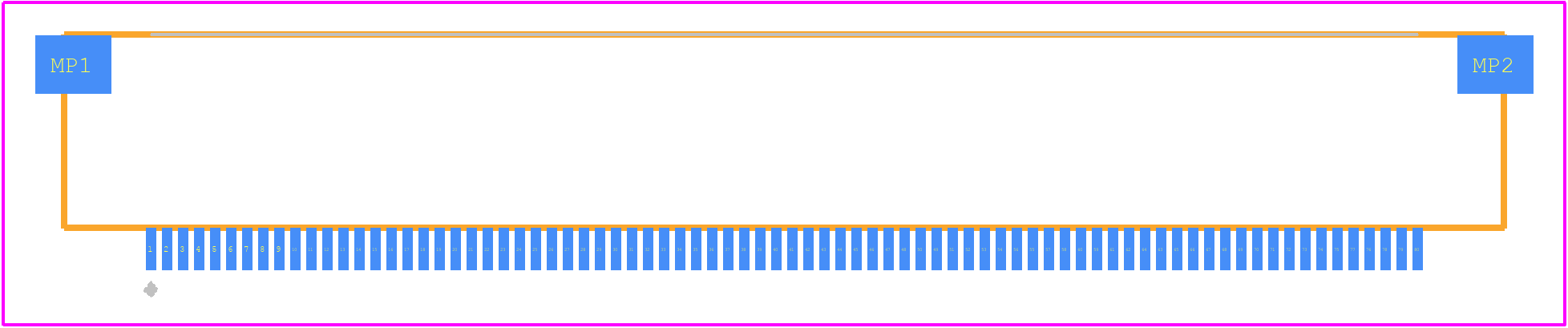 FH28H-80S-0.5SH(98) - Hirose PCB footprint - Other - Other - FH28H-80S-0.5SH(98)-1