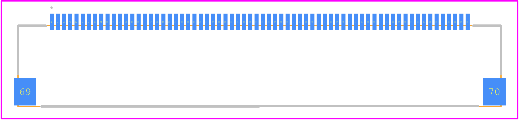 FH28D-68S-0.5SH(05) - Hirose PCB footprint - Other - Other - FH28D-68S-0.5SH(05)-3