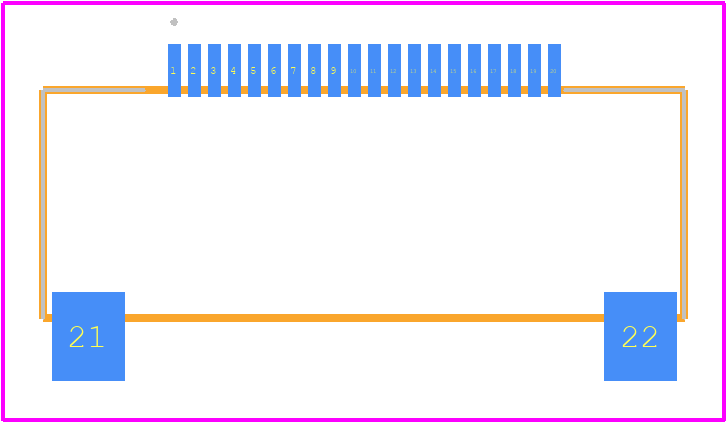 FH28D-20S-0.5SH(05) - Hirose PCB footprint - Other - Other - FH28D-20S-0.5SH(05)-2