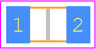 1206L020 - LITTELFUSE PCB footprint - Fuses Chip - Fuses Chip - 1206L025