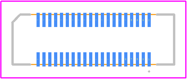 53748-0408 - Molex PCB footprint - Other - Other - 53748-0408-2