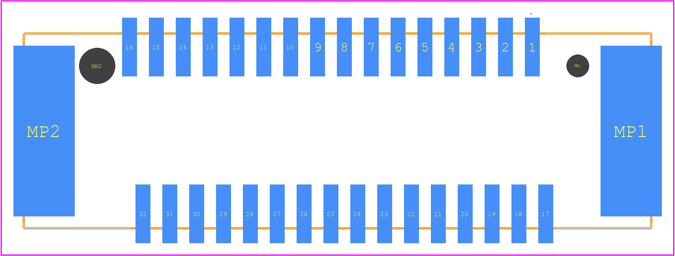 MX34R32VF1 - JAE PCB footprint - Other - Other - MX34R32VF1-4