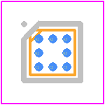 MAX3394EEBL+T - Analog Devices PCB footprint - BGA - BGA - B9-5--0