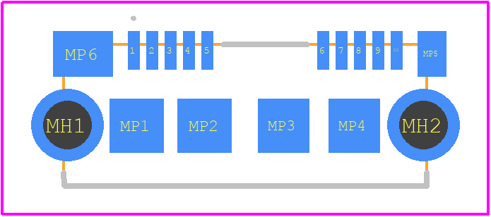 ZX360D-B-10P(30) - Hirose PCB footprint - Other - Other - ZX360D-B-10P(30)-4