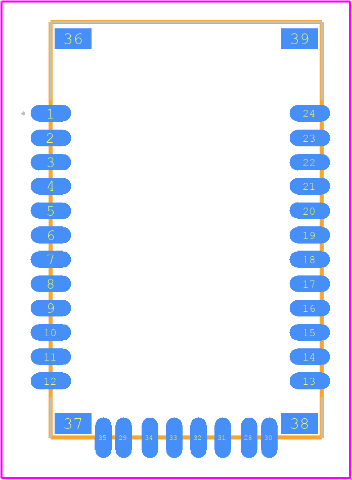 RN42-I/RM630 - Microchip PCB footprint - Other - Other - RN42_2018