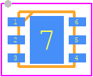 LP5912Q3.3DRVRQ1 - Texas Instruments PCB footprint - Small Outline No-lead - Small Outline No-lead - LP5912Q3.3DRVRQ1