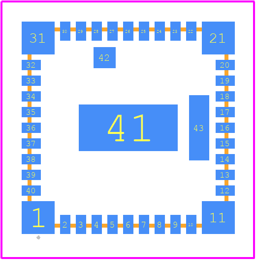 LMZ34202RVQT - Texas Instruments PCB footprint - Other - Other - RVQ (S-PB3QFN-N43)