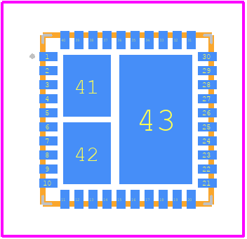 NCP3231BMNTXG - onsemi PCB footprint - Other - Other - QFN40 6x6, 0.5P CASE 485CM ISSUE O_ffw