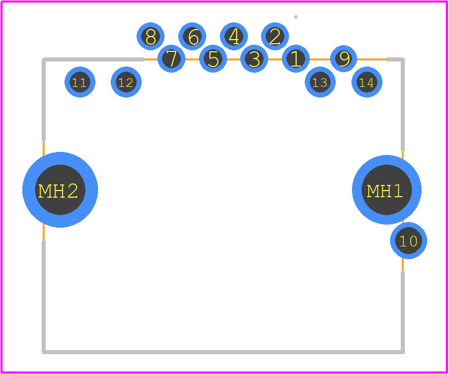 1775748-1 - TE Connectivity PCB footprint - Other - Other - 1775748-1-2